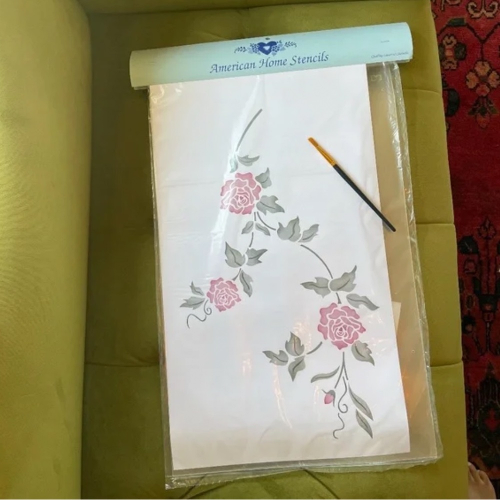 True Vintage 🌸 12x20 floral Quality laser cut stencils paint flower flowers